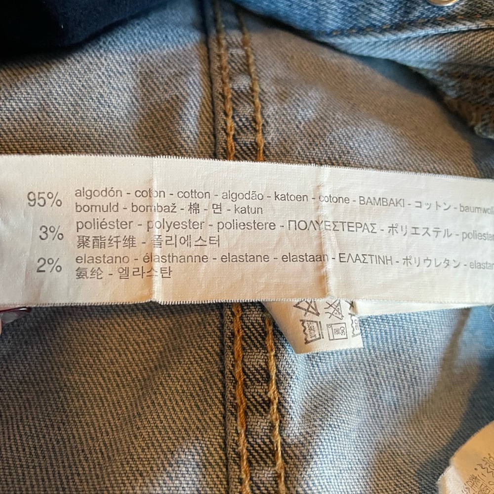 Zara Jean Jacket Girls size 9/10 - Picture 4 of 4